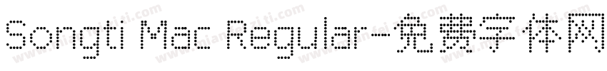 Songti Mac Regular字体转换
